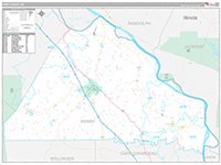 Perry, Mo Carrier Route Wall Map