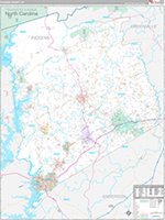 Pickens, Sc Carrier Route Wall Map