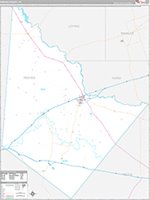 Reeves, Tx Wall Map Zip Code