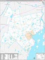 Waldo, Me Carrier Route Wall Map