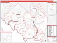 Cumberland, Nj Carrier Route Wall Map