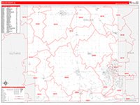 Dallas, Ia Carrier Route Wall Map