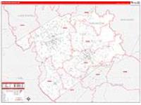 Darlington, Sc Carrier Route Wall Map