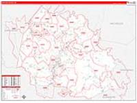 Fayette, Wv Carrier Route Wall Map