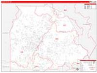 Gilmer, Ga Carrier Route Wall Map