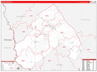 Hampton, Sc Carrier Route Wall Map