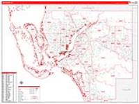 Lee, Fl Carrier Route Wall Map