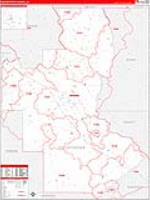 Natchitoches Parish (), La Carrier Route Wall Map