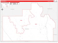 Oneida, Id Carrier Route Wall Map