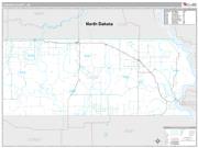 Corson County Wall Map Premium Style 2009