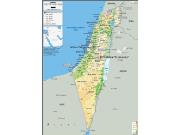 Israel Physical Map