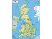 United Kingdom Physical Map