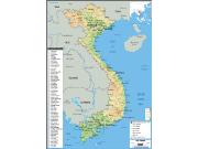 Vietnam Physical Map