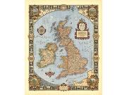 British Isles 1937 Wall Map