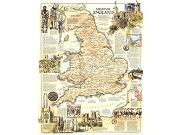 Medieval England Wall Map