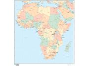 Africa Continent Wall Map