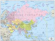 Asia Political Wall Map Asia Political Wall Map