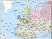 Europe Political Wall Map Europe Political Wall Map