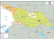 Georgia Political Wall Map