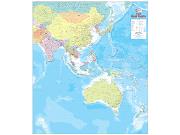 Asia West Pacific Wall Map Asia West Pacific Wall Map