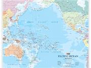 Pacific Ocean Wall Map Pacific Ocean Wall Map