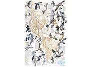 Western Hemisphere Bird Migration Wall Map