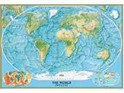 World Physical Ocean Floor Wall Map