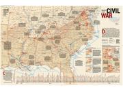 Battles of the Civil War Wall Map