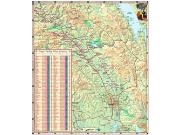 Napa Valley Wine Country Wall Map Napa Valley Wine Country Wall Map