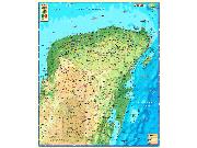 Yucatan Wall Map Yucatan Wall Map
