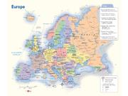 Europe Political Wall Map