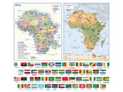 Africa Flags Wall Map Africa Flags Wall Map