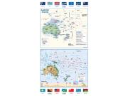 Australia Flags Wall Map Australia Flags Wall Map