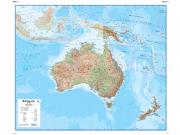 Australasia Physical Wall Map