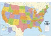 USA Political Wall Map USA Political Wall Map
