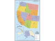 West Coast Wall Map West Coast Wall Map