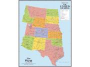 Western States Wall Map Western States Wall Map