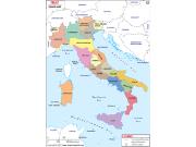 Italy Regional Wall Map Italy Regional Wall Map