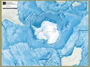 Antarctic Ocean Floor Wall Map Antarctic Ocean Floor Wall Map