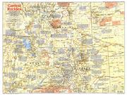 US
Central Rockies 1984 Wall Map