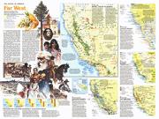 Far West US 1984 Wall Map