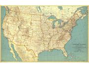 United
States 1933 Wall Map