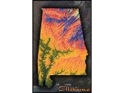 Alabama Topo Wall Map Alabama Topo Wall Map