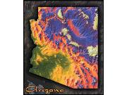 Arizona Topo Wall Map Arizona Topo Wall Map