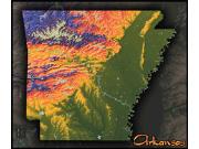 Arkansas Topo Wall Map Arkansas Topo Wall Map