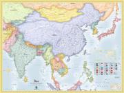 Asia Political Wall Map Asia Political Wall Map