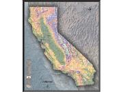 California Physical Wall Map California Physical Wall Map