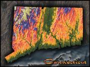 Connecticut Topo Wall Map Connecticut Topo Wall Map