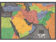 Contemporary Middle East Wall Map Contemporary Middle East Wall Map