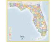Florida Political Wall Map Florida Political Wall Map